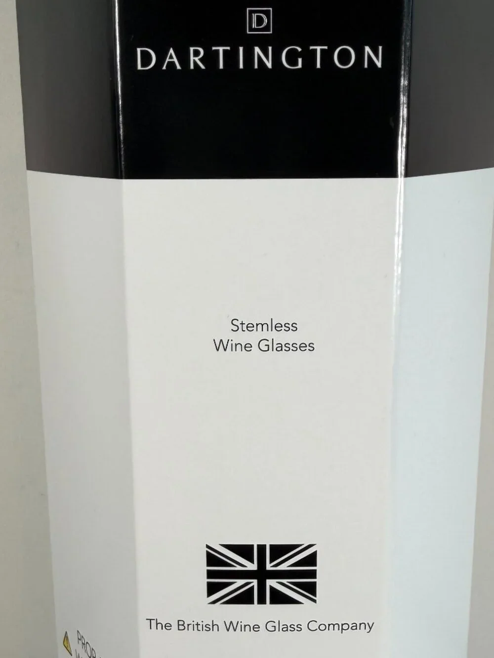 NIB! DARTINGTON 2 Stemless Crystal Wine Glasses in Box